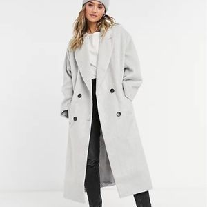 ASOS DESIGN winter coat in gray